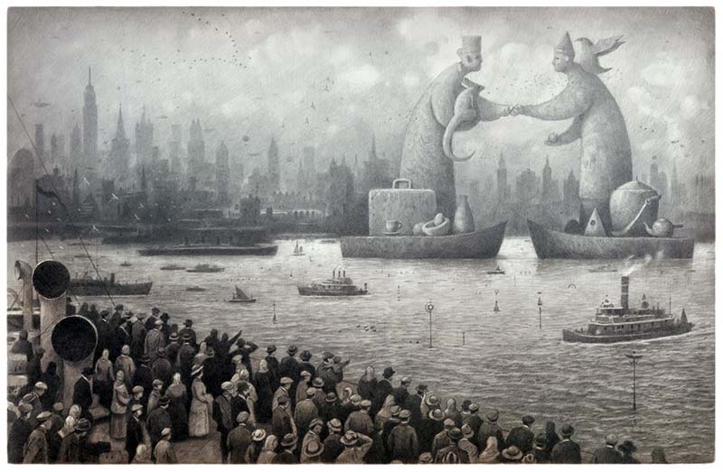 Shaun Tan, The Arrival comic