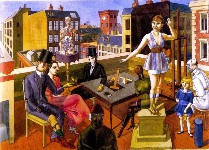 The Rooftop Studio, 1922, Rudolf Schlichter